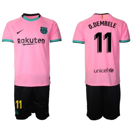 FC Barcellona Ousmane Dembele 11 Bambino Maglia Terza 2020/2021 Manica Corta (+ Pantaloncini)